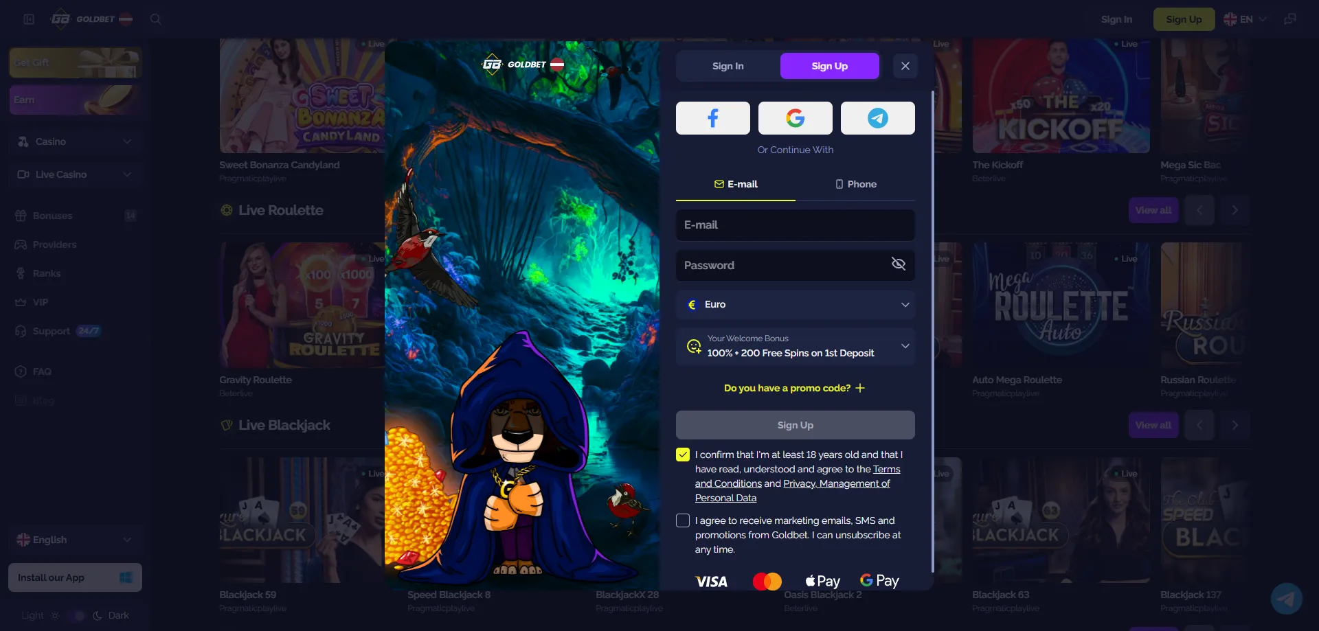 Регистрация в Goldbet Casino BG – лесен процес в 5 стъпки